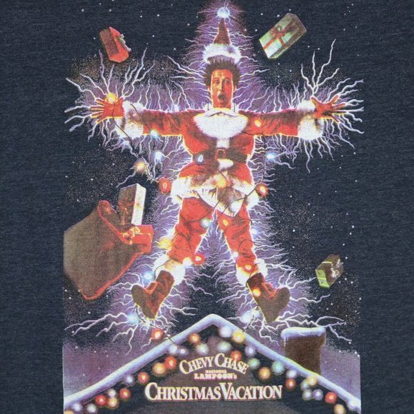 National Lampoons Christmas‎ Vacation Griswold T-Shirt Shirt Blue L Large - Picture 5 of 10